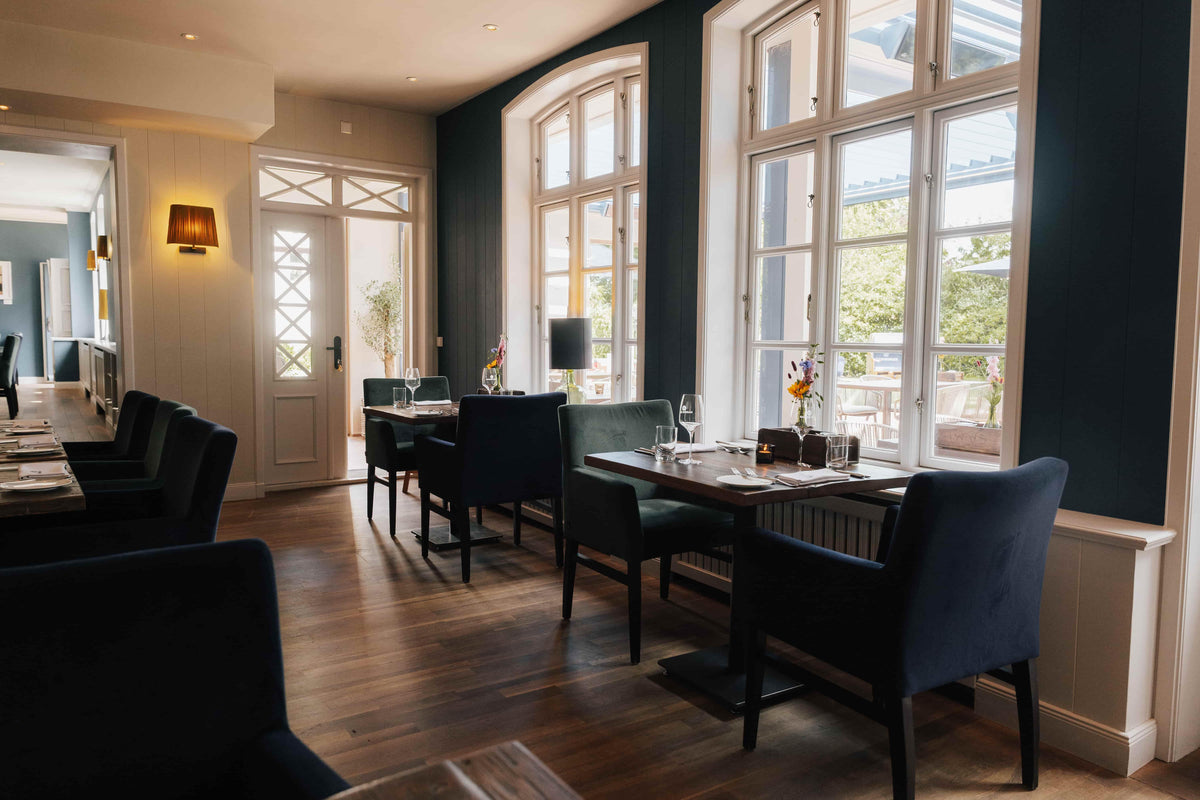 Restaurant mit Blick auf den Garten in Nieblum auf Föhr