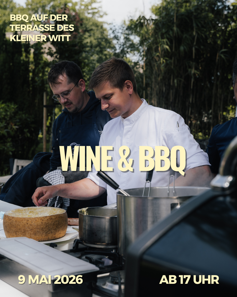 Wein & BBQ auf der Kleiner Witt Terrasse am 09. Mai 2026